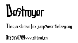 Destroyer.otf字體轉換器圖片
