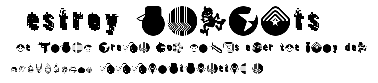 DestroyDingbats.ttf字體轉換器圖片