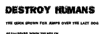 Destroy Humans.ttf字體轉換器圖片