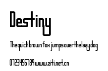 Destiny.ttf字體轉換器圖片