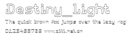 Destiny_Light.ttf字體轉換器圖片