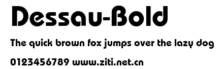 Dessau-Bold.ttf字體轉換器圖片
