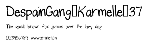 DespainGang_Karmelle_37.ttf字體轉換器圖片