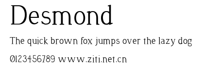 Desmond.ttf字體轉換器圖片