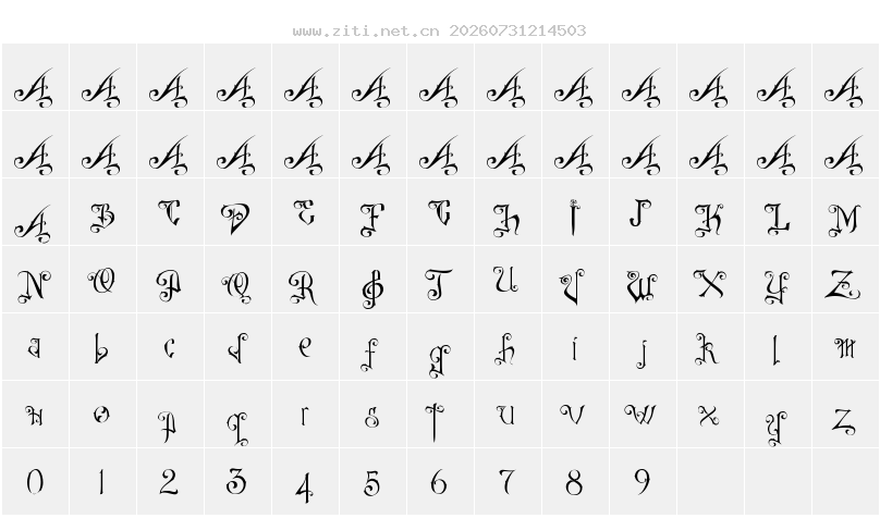 字符映射圖