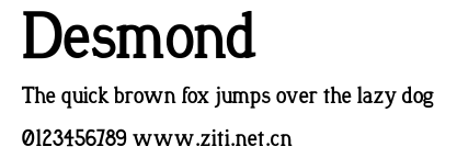 Desmond.ttf字體轉換器圖片