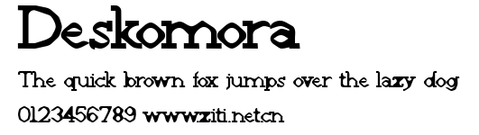 Deskomora.ttf字體轉換器圖片