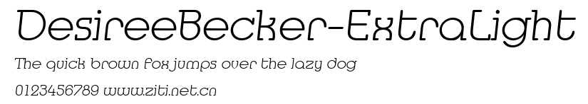 DesireeBecker-ExtraLight.ttf字體轉換器圖片