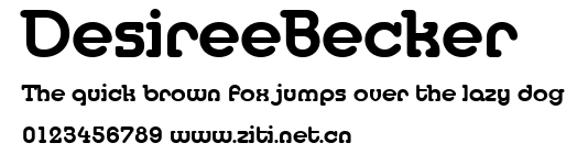 DesireeBecker.ttf字體轉換器圖片