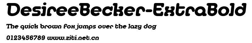 DesireeBecker-ExtraBold.ttf字體轉換器圖片