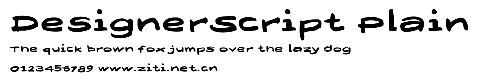 DesignerScript Plain.ttf字體轉換器圖片