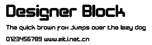 Designer Block.ttf字體轉換器圖片