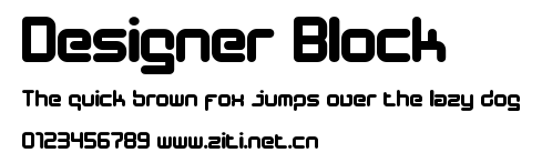 Designer Block.otf字體轉換器圖片