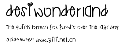 DesiWonderland.ttf字體轉換器圖片