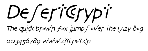 DesertCrypt.ttf字體轉換器圖片
