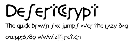 DesertCrypt.ttf字體轉換器圖片
