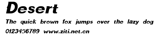 Desert.ttf字體轉換器圖片