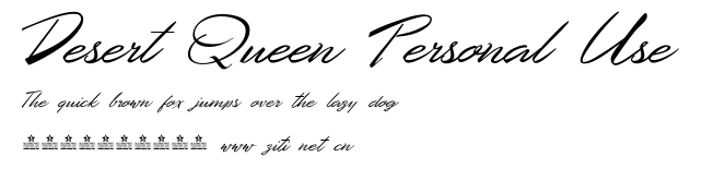 Desert Queen Personal Use.ttf字體轉換器圖片