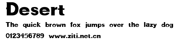 Desert.ttf字體轉換器圖片