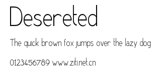 Desereted.ttf字體轉換器圖片