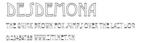 Desdemona.ttf字體轉換器圖片