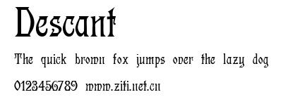 Descant.ttf字體轉換器圖片