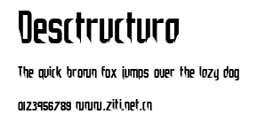 Desctructura.ttf字體轉換器圖片
