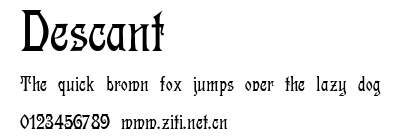 Descant.ttf字體轉換器圖片