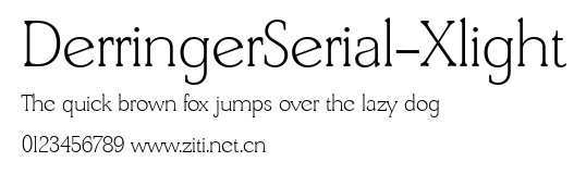 DerringerSerial-Xlight.ttf字體轉換器圖片