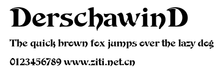 DerschawinD.ttf字體轉換器圖片