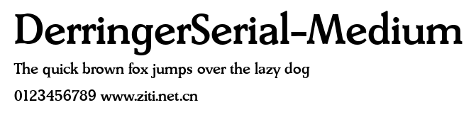DerringerSerial-Medium.ttf字體轉換器圖片