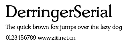 DerringerSerial.ttf字體轉換器圖片