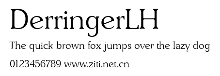 DerringerLH.ttf字體轉換器圖片