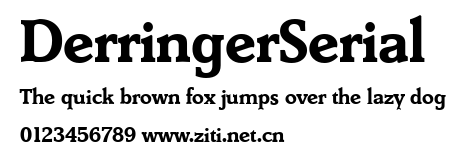 DerringerSerial.ttf字體轉換器圖片