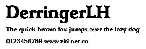 DerringerLH.ttf字體轉換器圖片