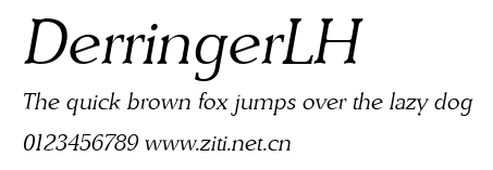 DerringerLH.ttf字體轉換器圖片
