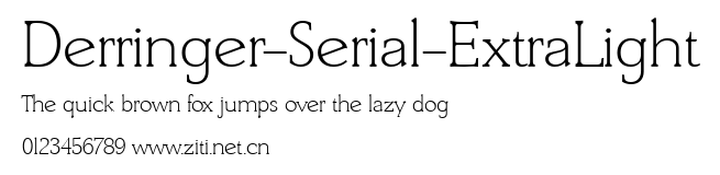 Derringer-Serial-ExtraLight.ttf字體轉換器圖片