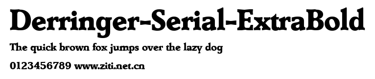 Derringer-Serial-ExtraBold.ttf字體轉換器圖片