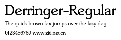 Derringer-Regular.otf字體轉換器圖片