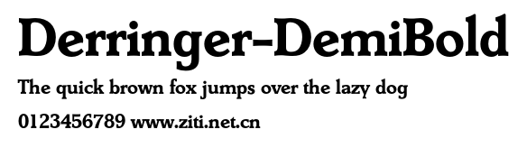 Derringer-DemiBold.otf字體轉換器圖片
