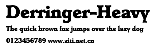 Derringer-Heavy.otf字體轉換器圖片