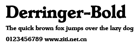 Derringer-Bold.ttf字體轉換器圖片