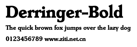 Derringer-Bold.otf字體轉換器圖片