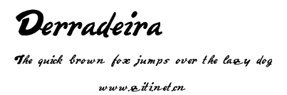 Derradeira.ttf字體轉換器圖片