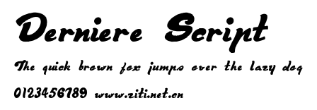 Derniere Script.otf字體轉換器圖片