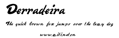 Derradeira.otf字體轉換器圖片