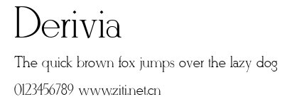 Derivia.ttf字體轉換器圖片