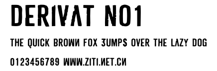 Derivat No1.otf字體轉換器圖片