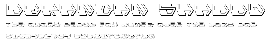Deranian Shadow.ttf字體轉換器圖片