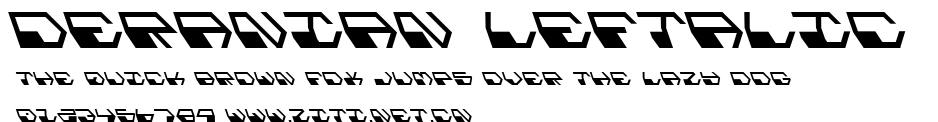 Deranian Leftalic.ttf字體轉換器圖片